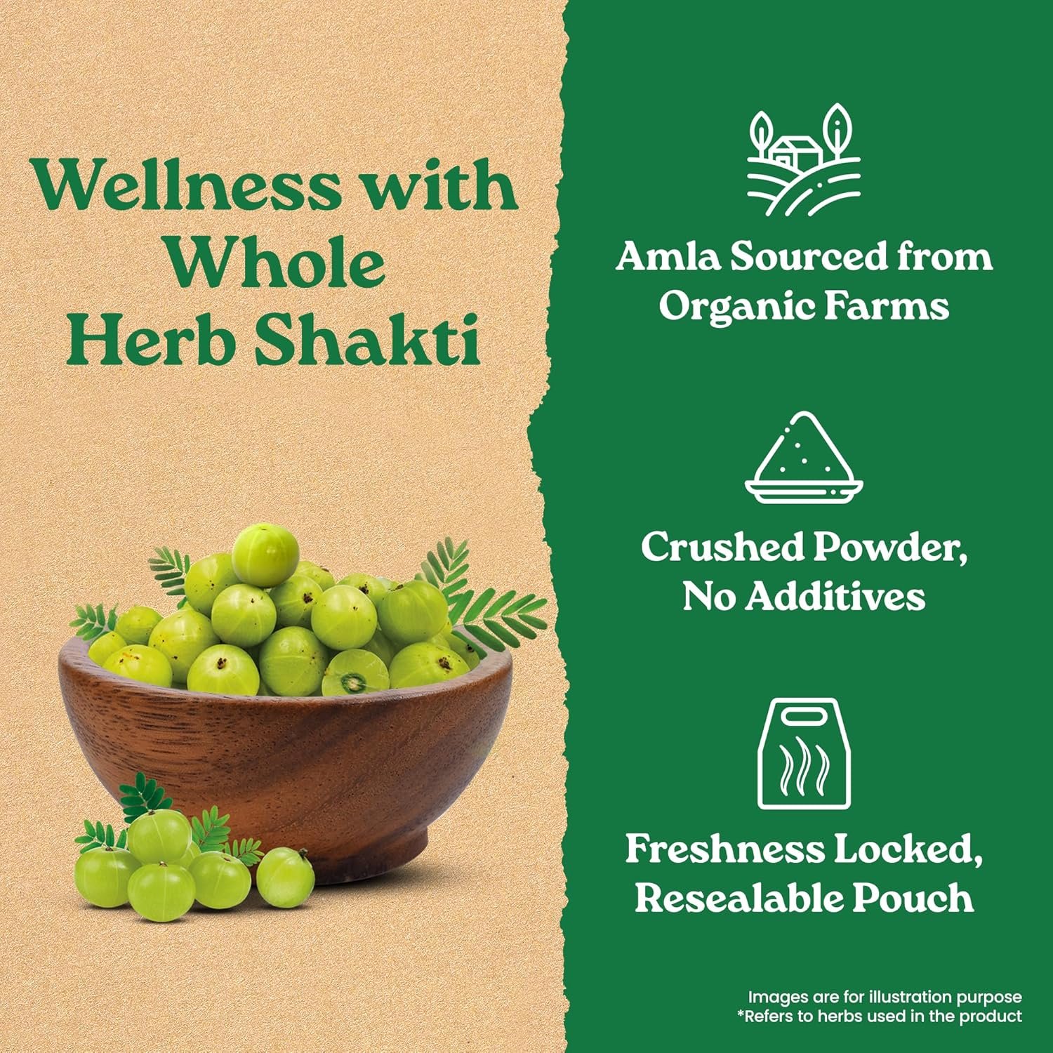 A TATA Product - Organic India Amla Powder, 200g, Whole Hera, Improves Immunity, Boosts Antioxidant, Certified Organic thumbnail