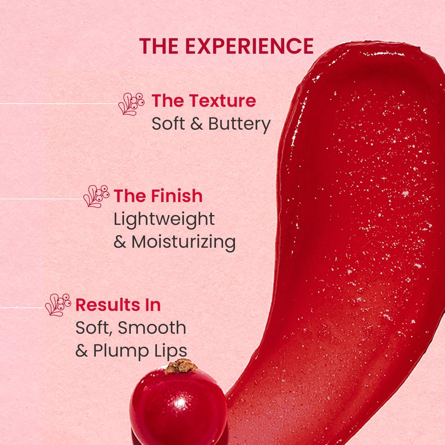 DOT & KEY Lip Plumping Mask With Shea Butter & Vitamin C + E For Naturally Glowing Lips | Smoothes Flaky & Dry Lips | LipMask For Soft,Smooth & Plump | (Lingonberry) |15Ml thumbnail