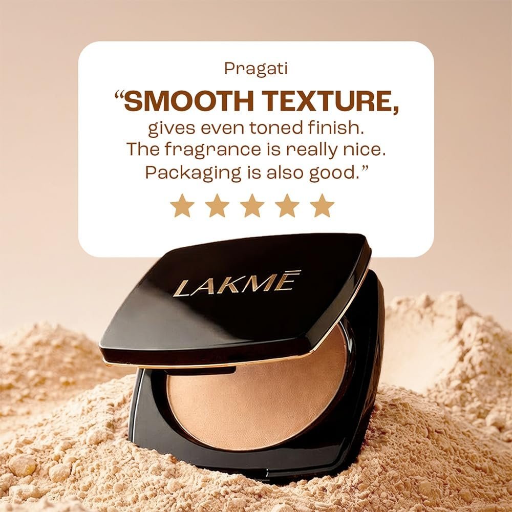 Lakme Forever Matte Compact, Smooth Finish, Lightweight Compact Powder  9g thumbnail