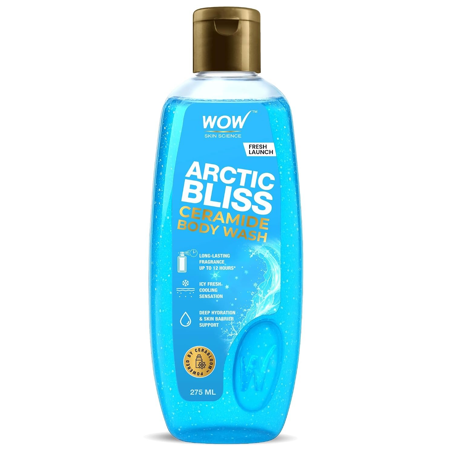 WOW Skin Science Arctic Bliss Ceramide Body Wash | Ceramide for Deep Hydration & Skin Barrier Support | Menthol for Instant Cooling | Up To 12-Hour Long-Lasting Freshness | 275ml thumbnail