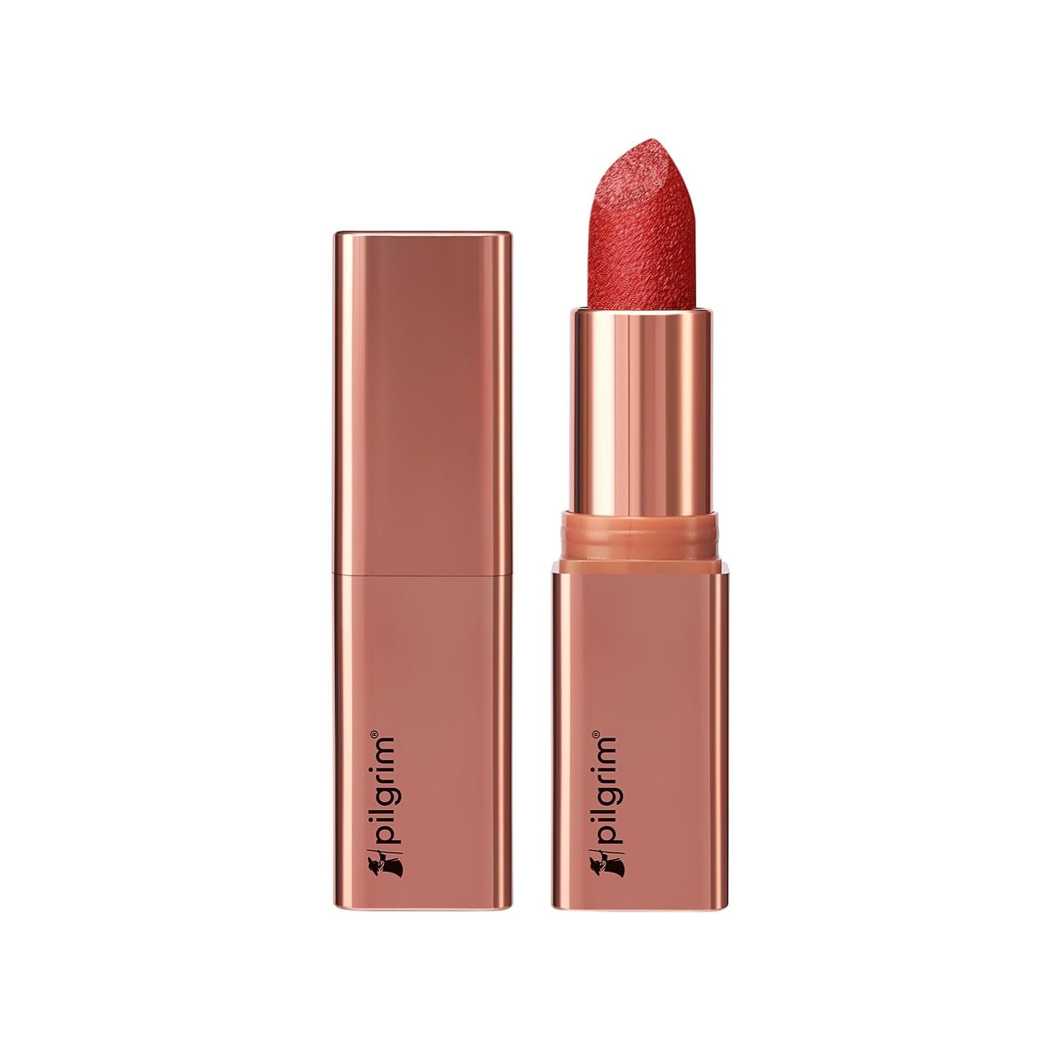 Pilgrim Glitter Lipstick For Women 4.2gm | Dubai Luxe Lifestyle - Jumeirah Jewel Shade | Lipstick Infused with Vitamin E & Olive Oil | Glitter Formula With Matte Finish | Non Drying thumbnail