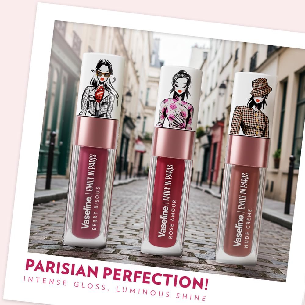 Vaseline Emily in Paris Rose Amour Lip Oil | Intense Gloss | 24H Moisturisation | 4 g thumbnail