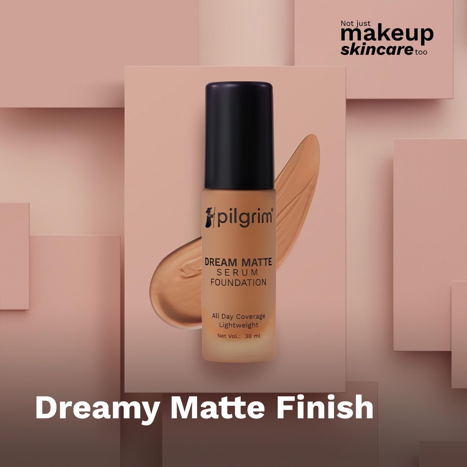 Pilgrim Dream Matte Serum Lightweight Foundation With Australian Kakadu Plum Vitamin C Warm Mocha-335 thumbnail