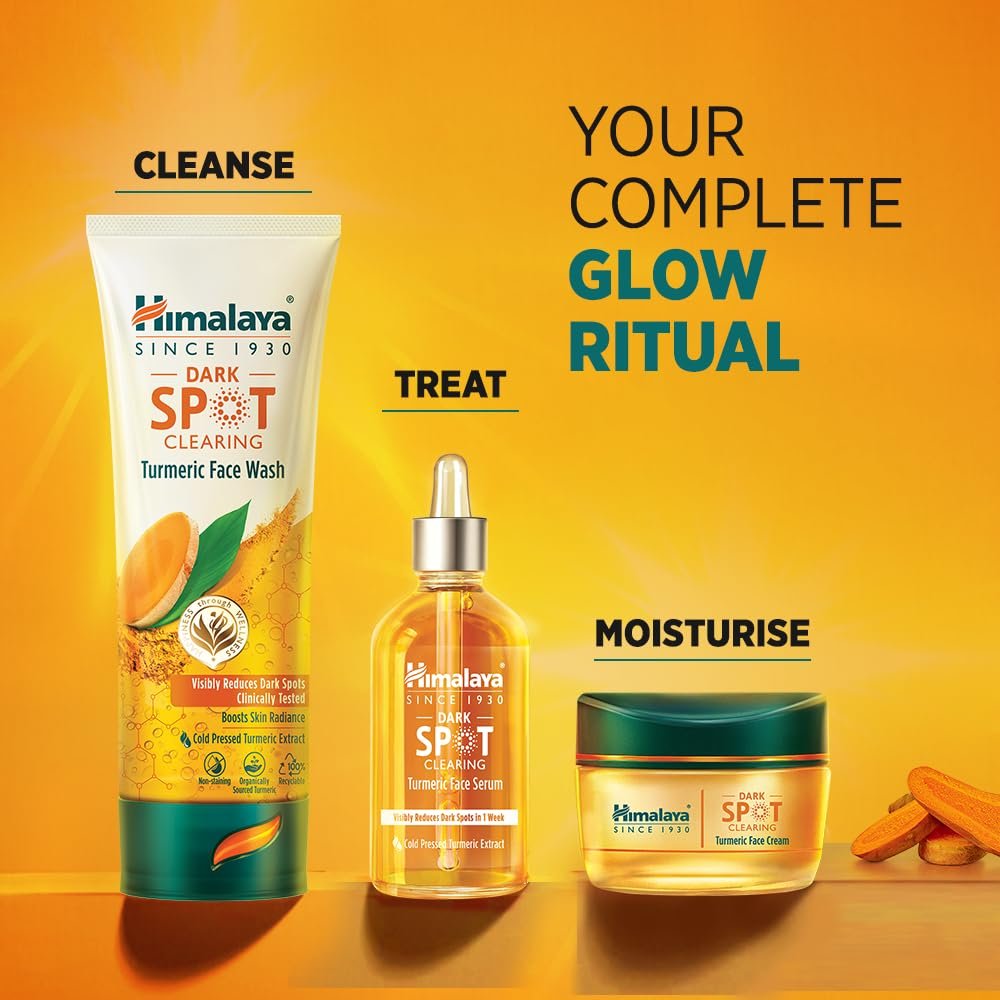 Himalaya Dark Spot Clearing Turmeric Face Wash | For glowing skin with Niacinamide | Suitable for all skin types |  For Men & Women | 100ml thumbnail