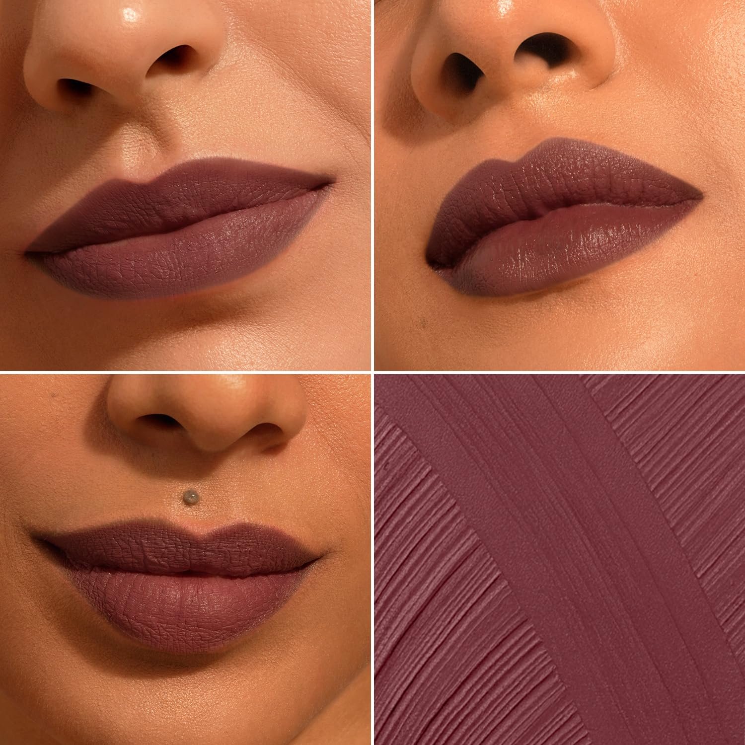 Pilgrim Oh So Crème! Bullet Lipstick | Silky-Matte Finish | Highly Pigmented and Long Lasting | Enriched with Exotic French Grape Seed Oil | (Nude Café-02) thumbnail