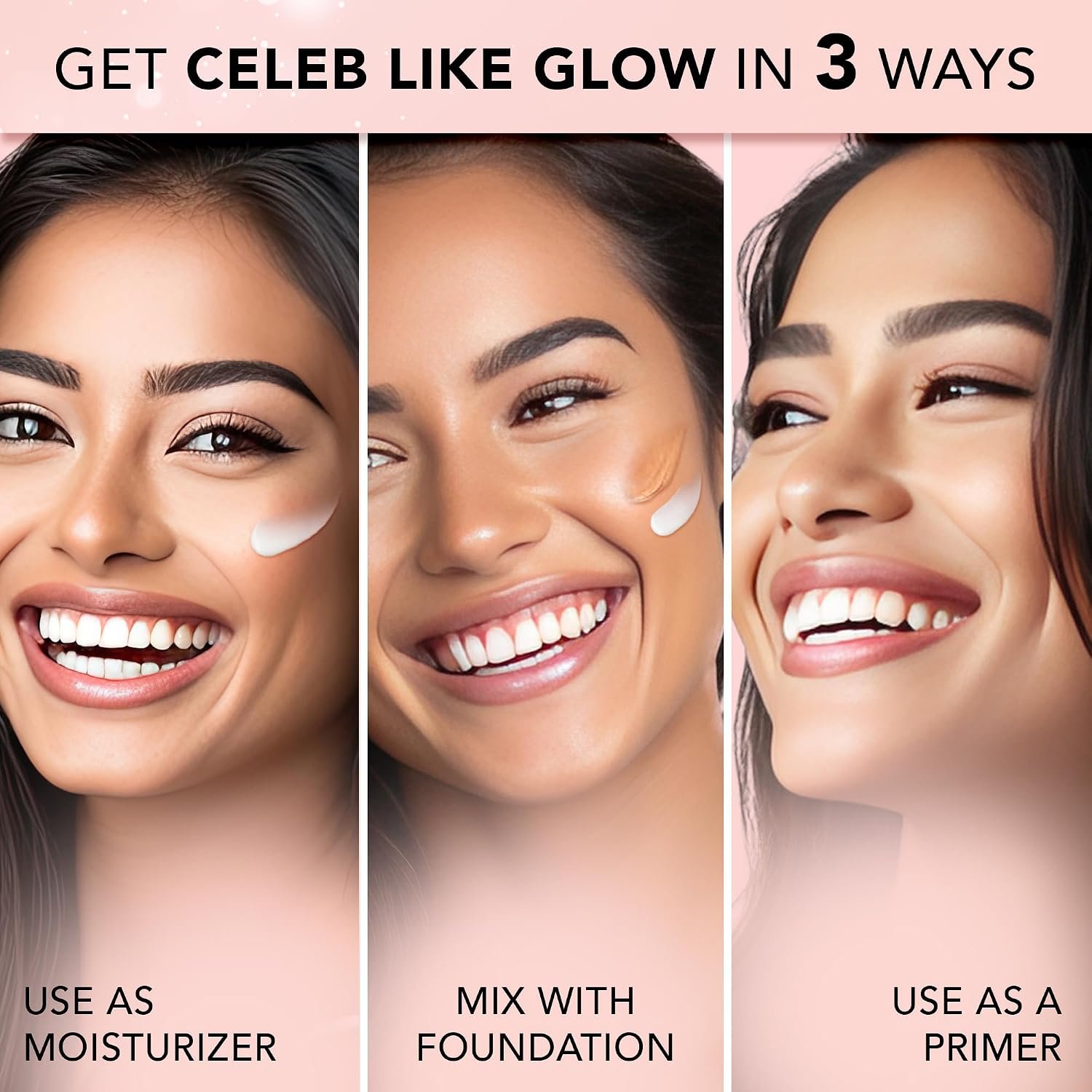 FACES CANADA Strobe Cream Mini- Rose Gold, 18ml | Flawless Radiant Dewy Skin | Illuminating & Glowing Makeup Base thumbnail