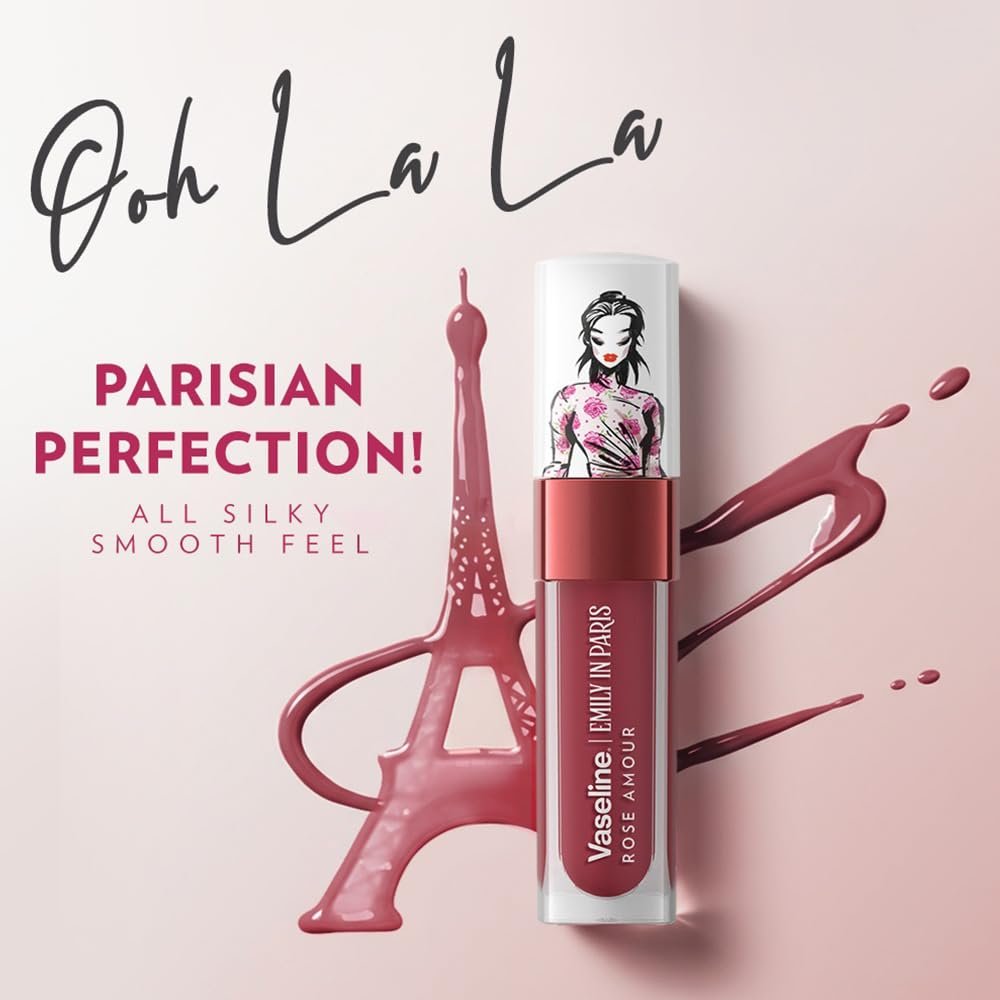 Vaseline Emily in Paris Rose Amour Lip Oil | Intense Gloss | 24H Moisturisation | 4 g thumbnail