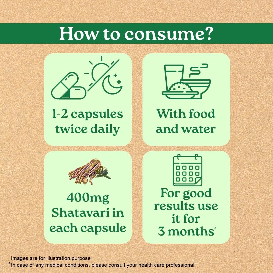 A TATA Product -Organic India Shatavari Capsules, 60 Capsules, Supports Women’s Health, Whole Herb*, thumbnail