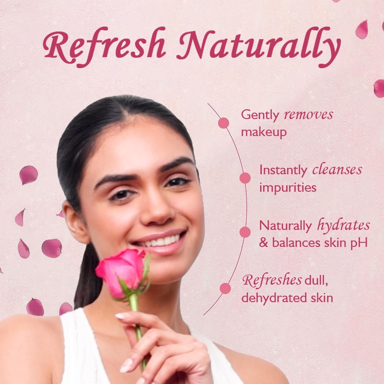 Dabur Gulabari Rose Glow Face Cleanser | Gentle Facial Cleanser for Fresh, Clean & Glowing-Looking Skin | 100ml | Pack of 1 thumbnail