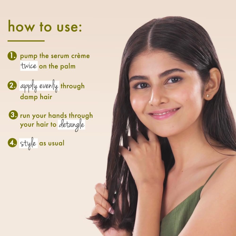 Love Beauty and Planet Olive Oil & Peptide Bond Repair Damage Rescue Serum Crème, 50ml | Reverses Hair & Instant Frizz Control thumbnail