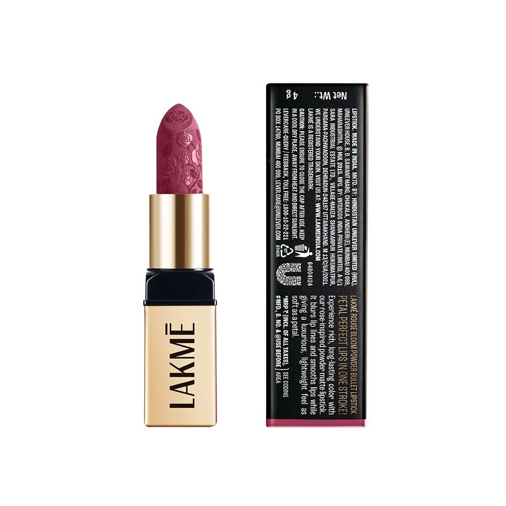 LAKMÉ LAKM Lakme Rouge Bloom Powder Matte Bullet Pink Tulip 203-4gm thumbnail