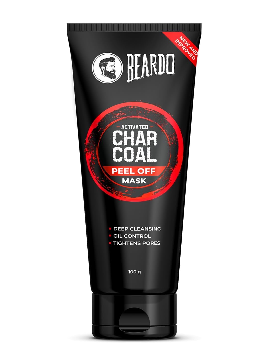 Beardo Activated Charcoal Peel Off Mask for Men, 100g | Charcoal Face Mask for Glowing Skin | For Oily & Dirt free skin