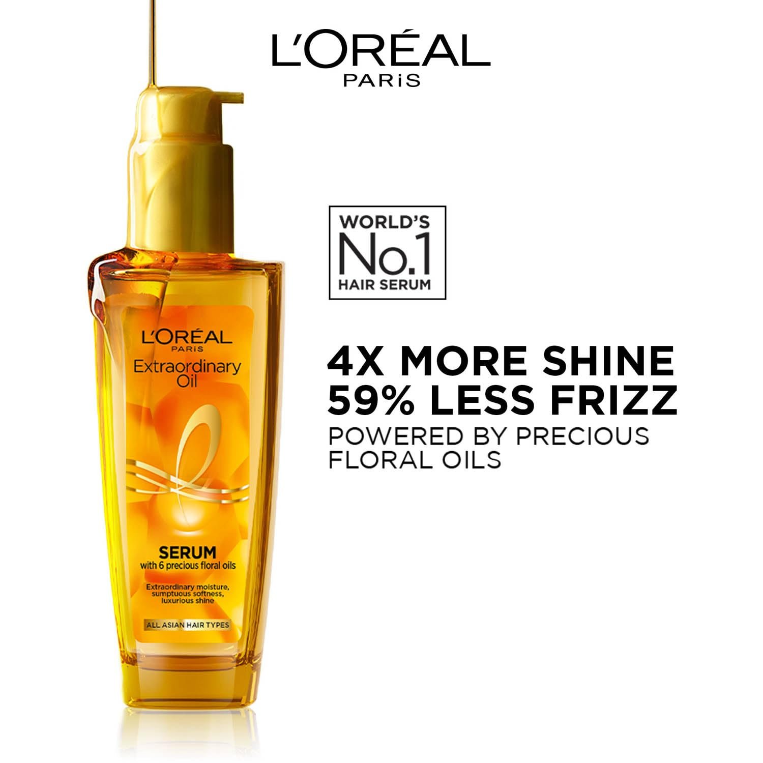 L'Oreal Paris Extraordinary Oil Hair Serum - Heat Protection, 100ml thumbnail