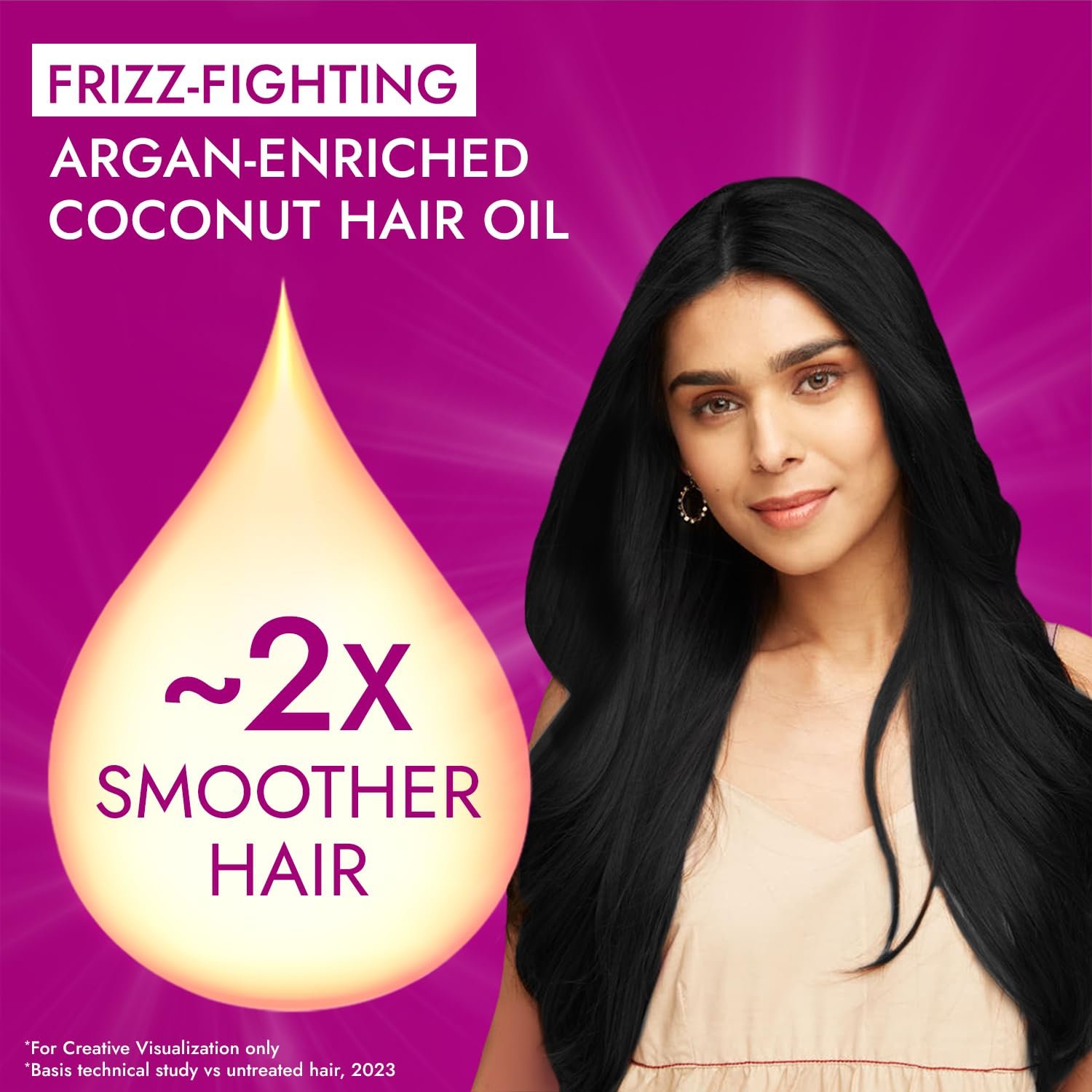 Parachute Advansed Argan-enriched Coconut Hair Oil| Argan Hair Oil| Blend of Superfoods| Controls Frizz| 300 ML thumbnail
