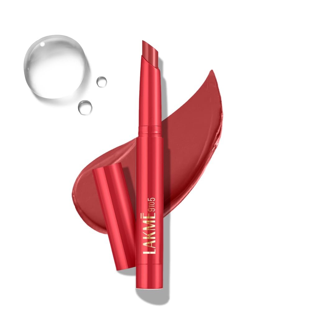 Lakme 9 to 5 Forever Matte Lip Crayon, Routine Red, 1.1g, for Smooth and Supple Lips, with Vitamin C, Matte Finish, 8 Hr Hydration, Long Lasting all day comfort, Retractable Crayon thumbnail