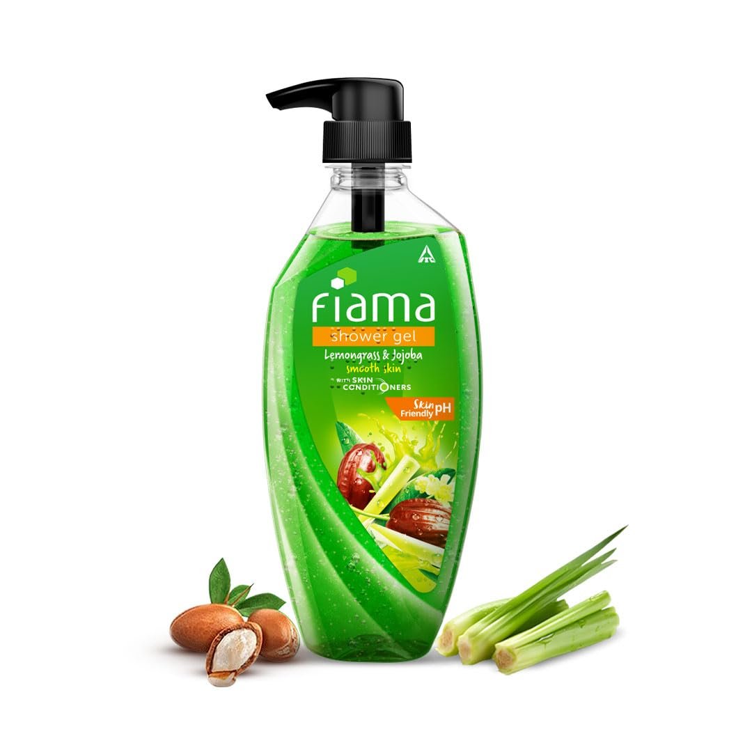 Fiama Body Wash Shower Gel Lemongrass & Jojoba, 500ml, Body Wash for Women and Men with Skin Conditioners for Smooth & Moisurised Skin, Suitable for All Skin Types thumbnail