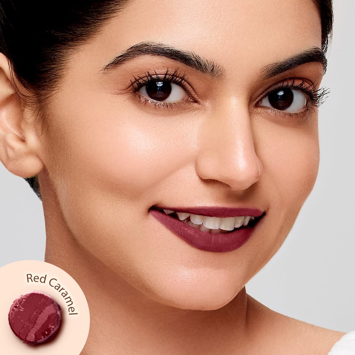 Mamaearth Moisture Matte Longstay Lipstick with Avocado Oil & Vitamin E for 12 Hour Long Stay-20 Red Caramel - 2 g thumbnail