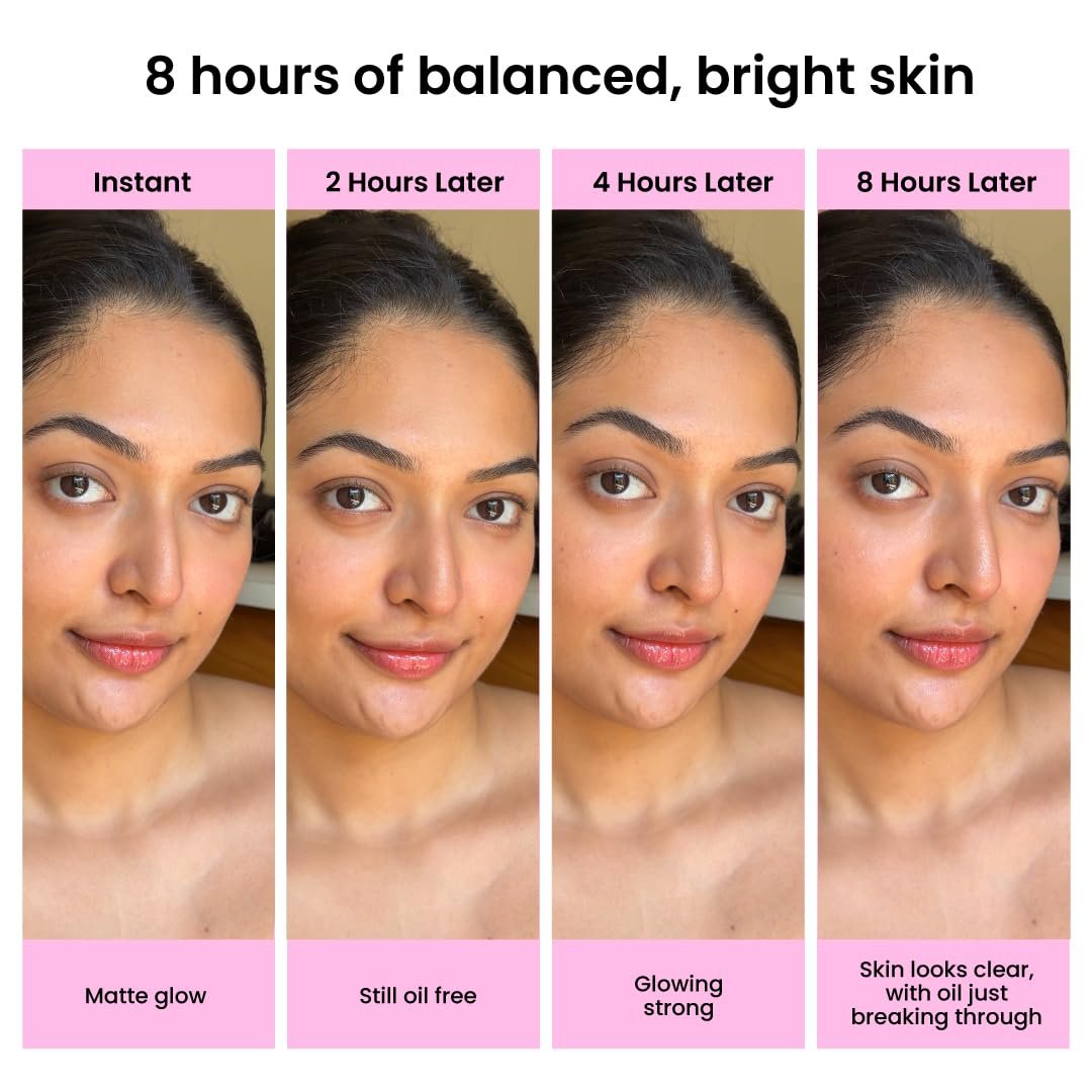 Foxtale Oil-Balancing Gel Moisturizer for Oily Skin with Niacinamide, 50ml Non greasy, Lightweight, Quick Absorbing, Won't clog pores, grease free, Reduce Excess Oil, Combination, Cica, men, thumbnail