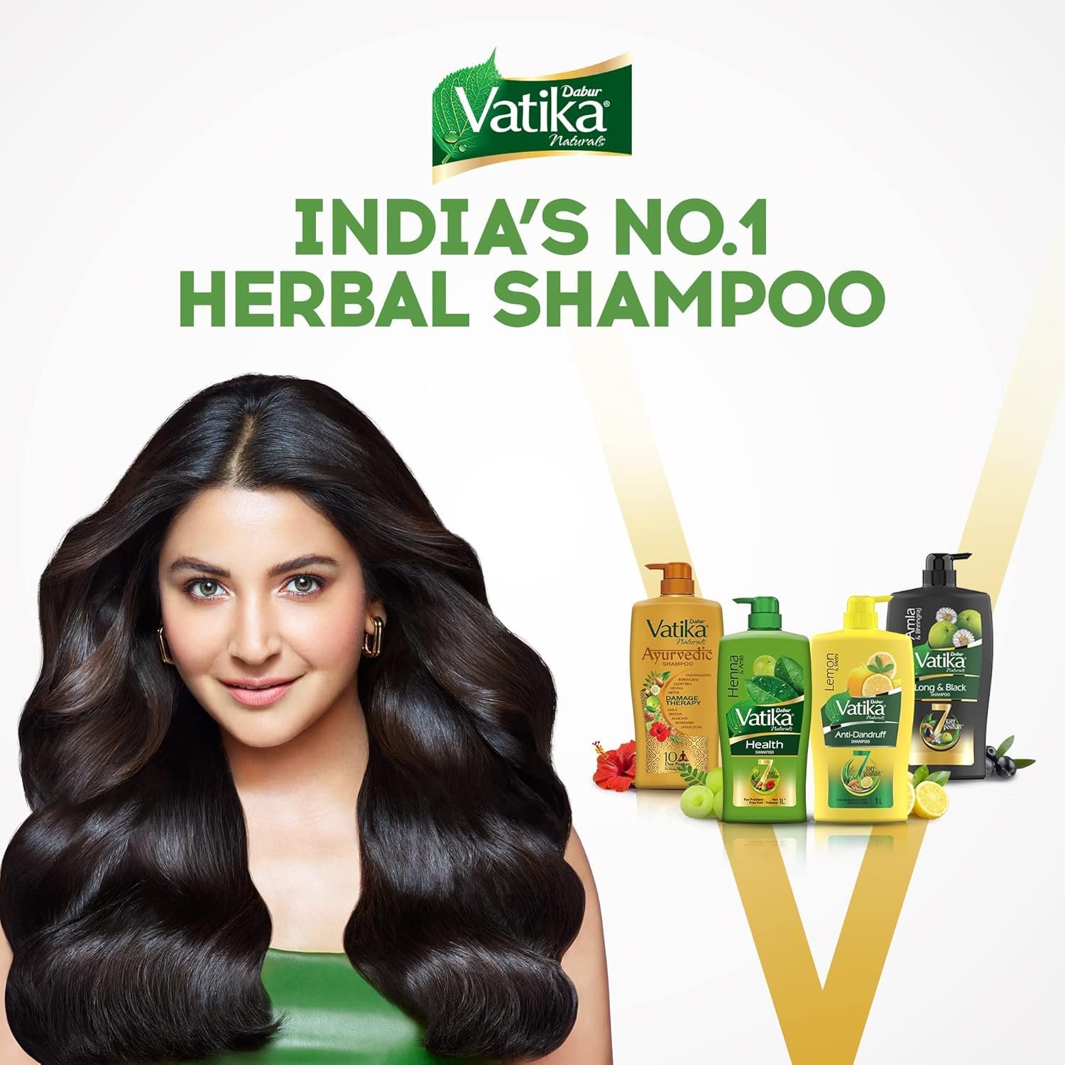 Dabur Vatika Health Shampoo with Henna & Amla | Nourishing Shampoo for Strong, Healthy-Looking & Manageable Hair | 1L thumbnail