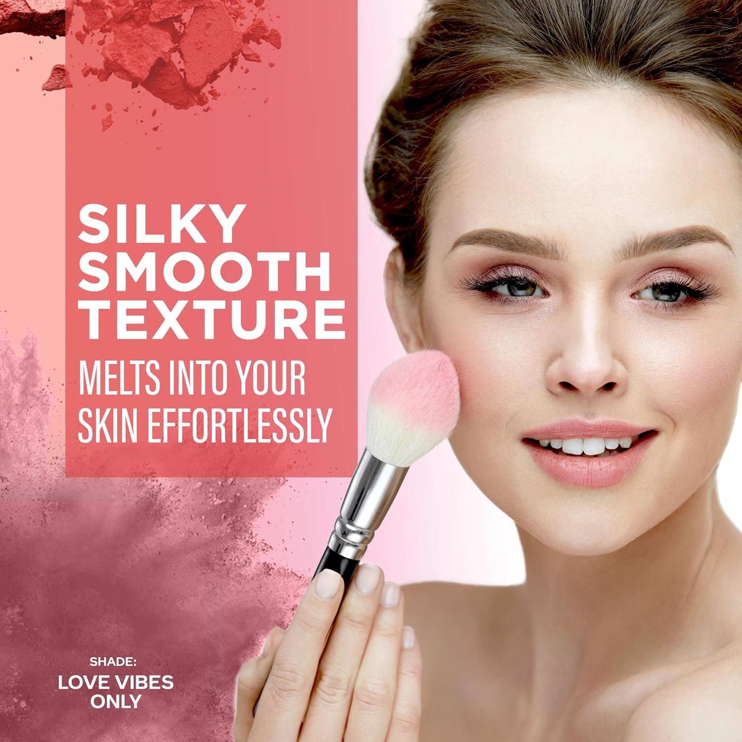 FACES CANADA Berry Blush - Love Vibes Only 03, 4g | Lightweight Long Lasting Ultra-Matte HD Finish | Absorbs Oil | Shea Butter | Vitamin A & C thumbnail