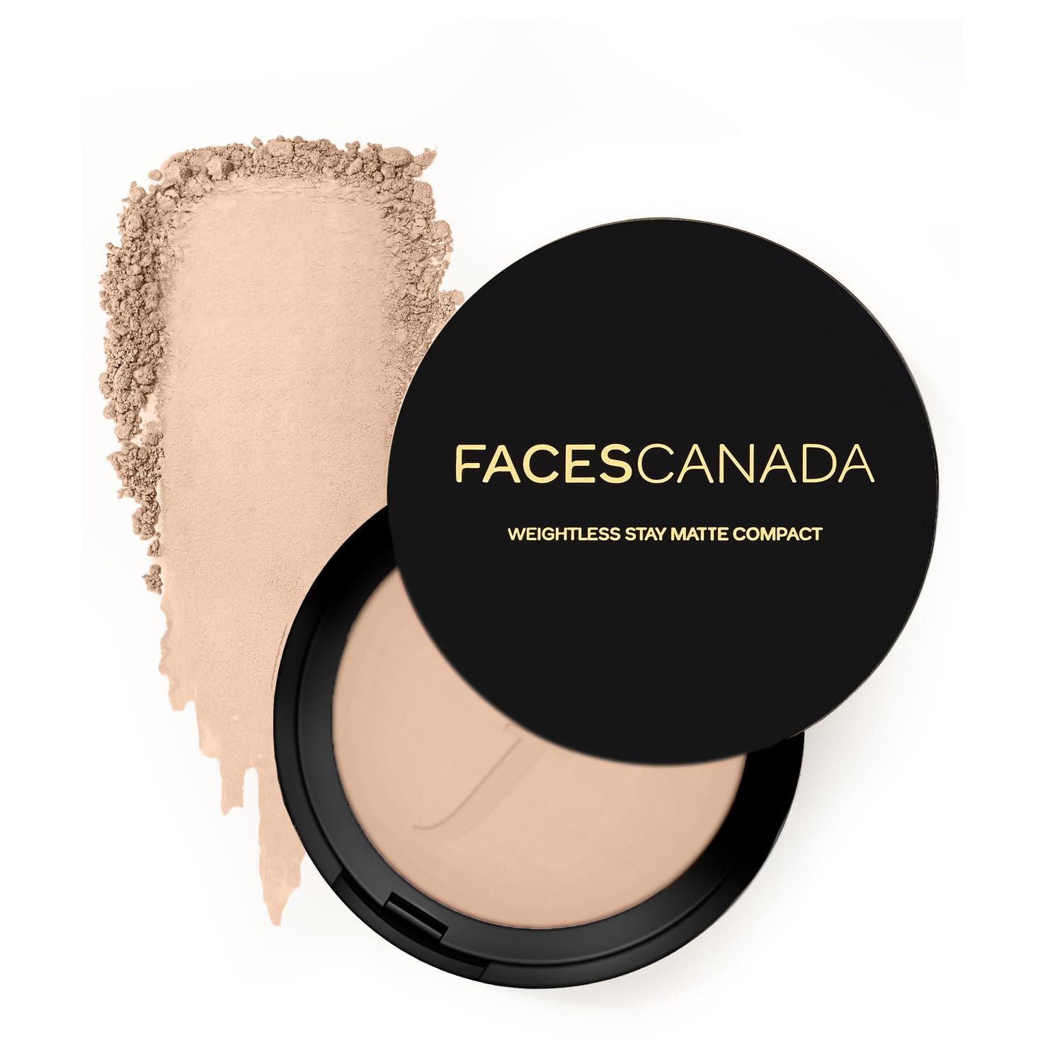 FACESCANADA Weightless Stay Matte Finish Compact Powder - Ivory, 9 G | Pressed Powder For All Skin Types
