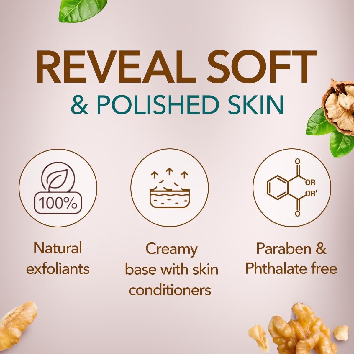 Himalaya Herbals Gentle Exfoliating Walnut Scrub – Facial Scrub for Dead Skin Removal & Smooth Skin, 100g thumbnail