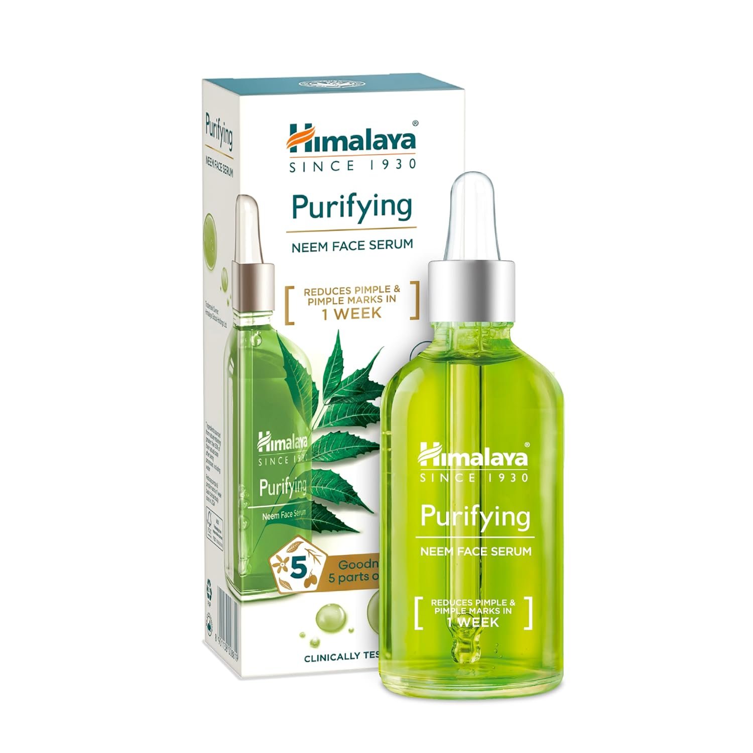 Purifying Neem Face Serum | 2% Natural Salicylic Acid & Cica & Neem | Reduces Acne & Acne Marks | Tightens pores & soothes inflammation | Made with 98% Natural Origin Ingredients | Made for