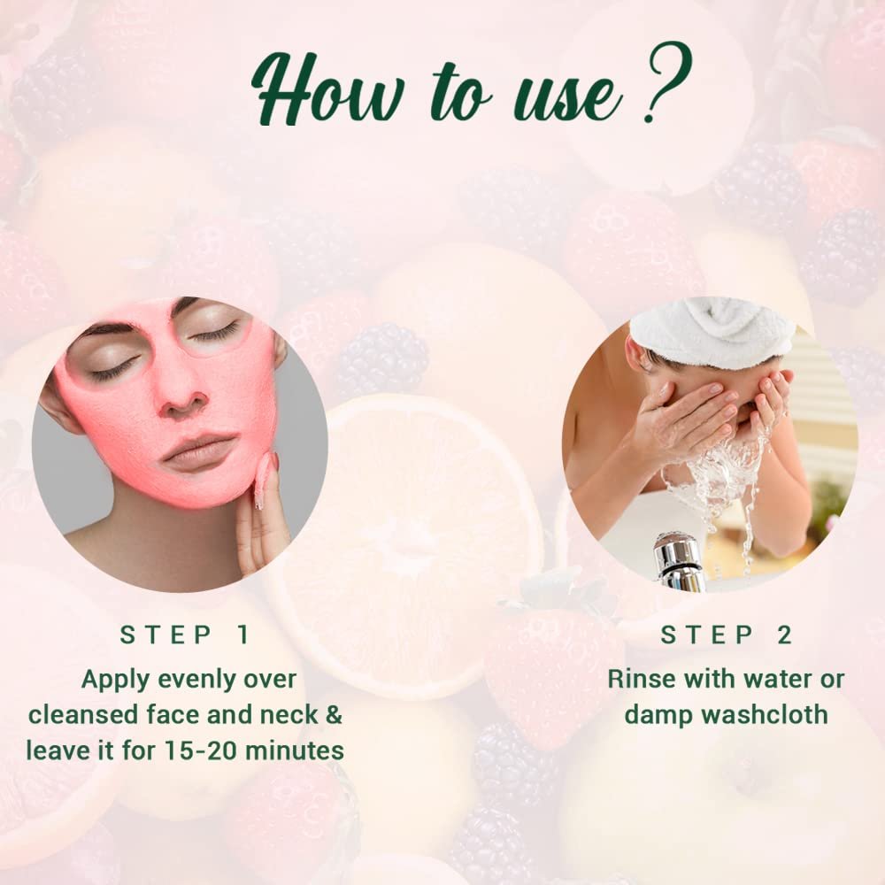 Biotique Fruit Brightening Depigmentation and Tan Removal Face Pack| Ayurvedic and Organically Pure| Tan Removal Face Pack for All Skin Types|100% Botanical Extracts| 75gm thumbnail