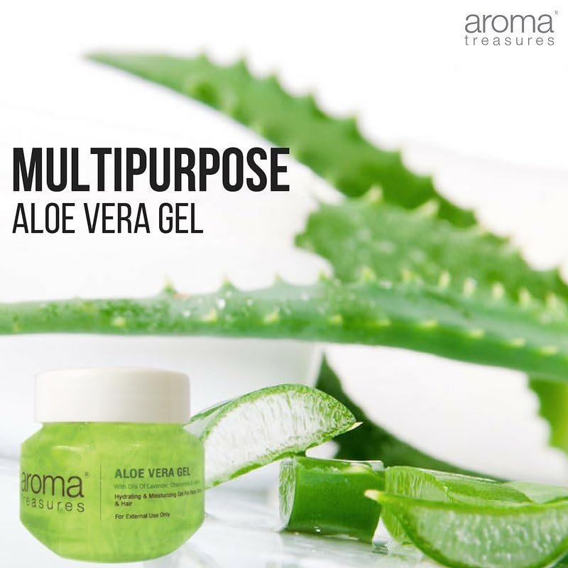 Aroma Treasures Aloe Vera Gel for Face, Body & Hair | Moisturizing & Hydrating Aloevera Gel | 98% Ingredients of Natural Origin | Pure Aloe Vera Gel for Skin, Hair & Pimples | 500g thumbnail