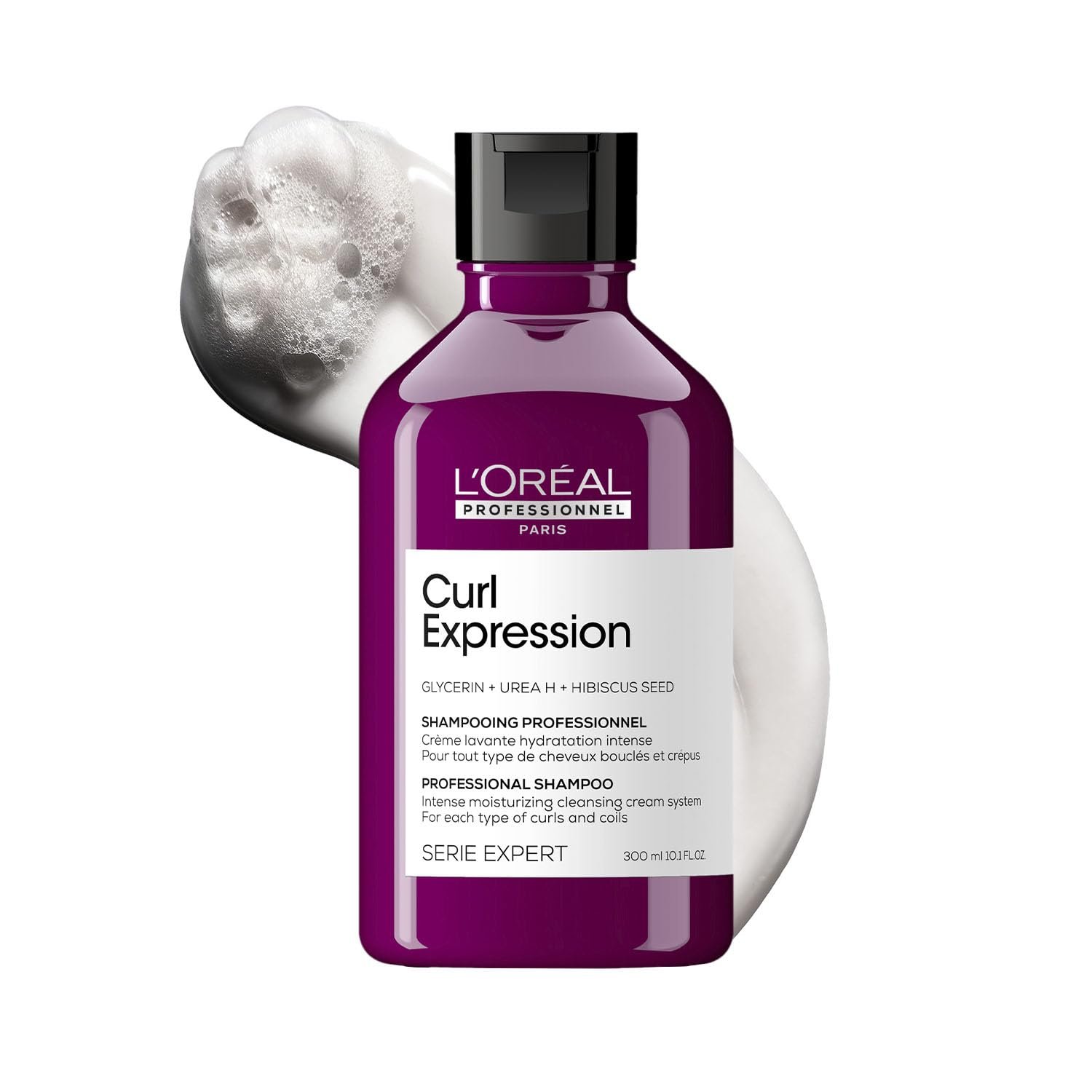 L'Oréal Professionnel Curl Expression Intense moisturizing cleansing Shampoo 300 ml | Provides intense and long lasting hydration | With Glycerin, Urea H & Hibiscus seed. thumbnail