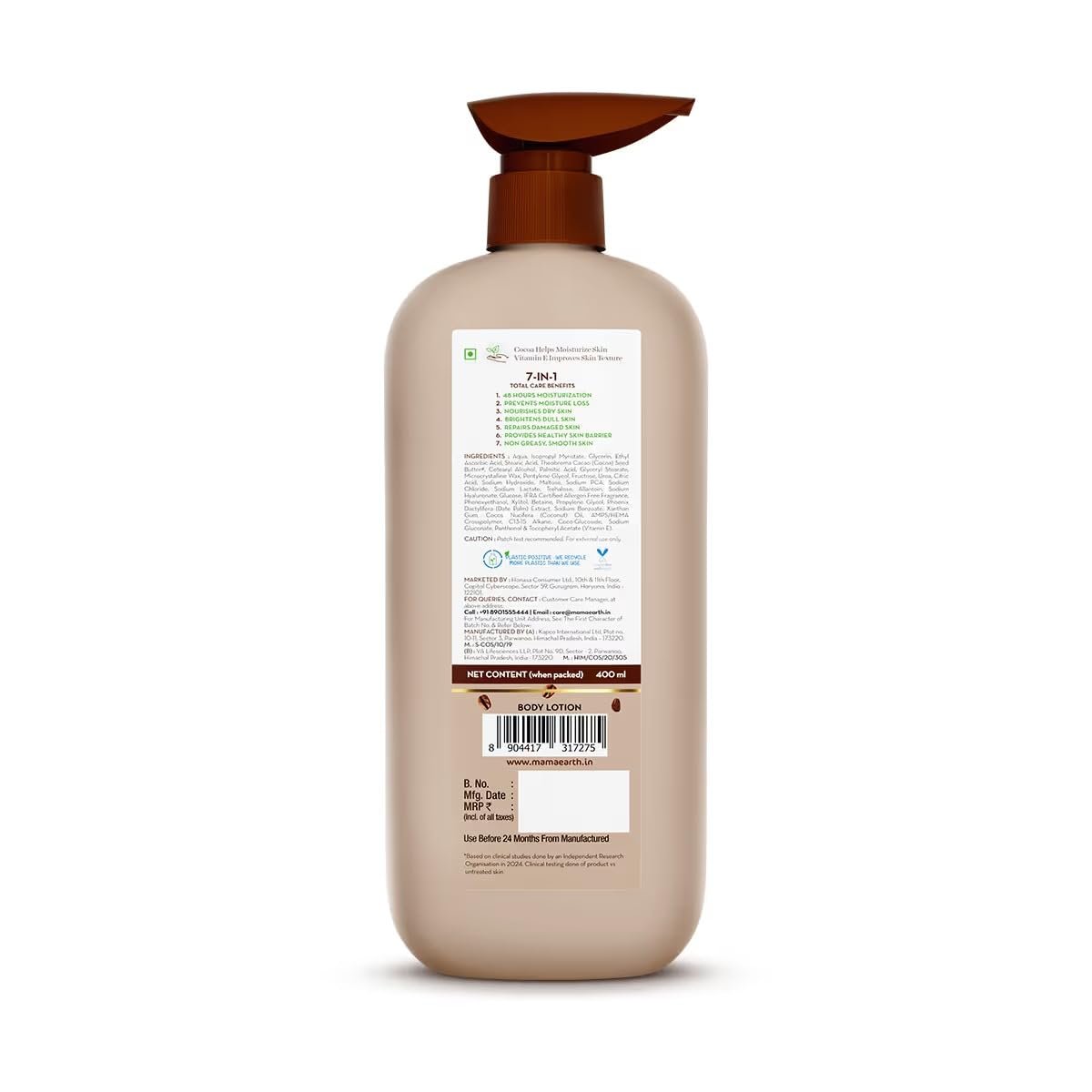Mamaearth Cocoa Rich Moisturizing Body Lotion 400ml thumbnail