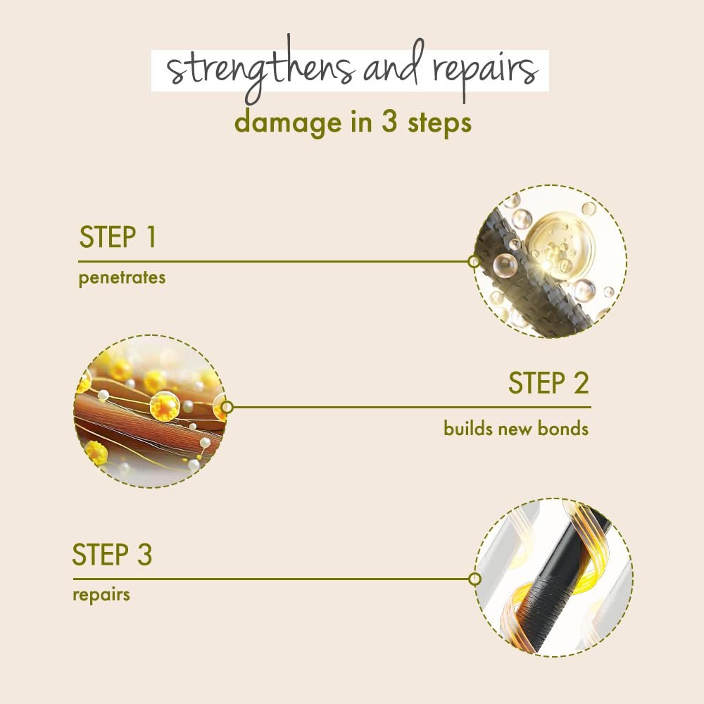 Love Beauty and Planet Olive Oil & Peptide Bond Repair Damage Rescue Serum Crème, 50ml | Reverses Hair & Instant Frizz Control thumbnail