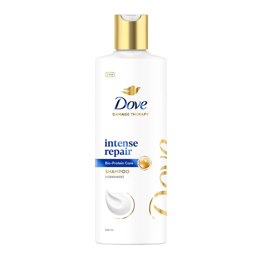 Dove Intense Repair Shampoo 340 ml || Repairs Dry and Damaged Hair || Strengthening Shampoo for Smooth & Strong Hair thumbnail
