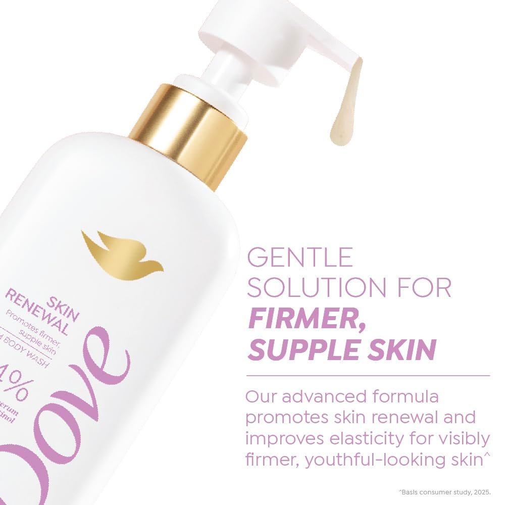 Dove Skin Renewal Serum Body Wash | 4% Restoring Serum with Retinol | Promotes firmer, supple skin | Paraben & SLS free | 300 ml thumbnail