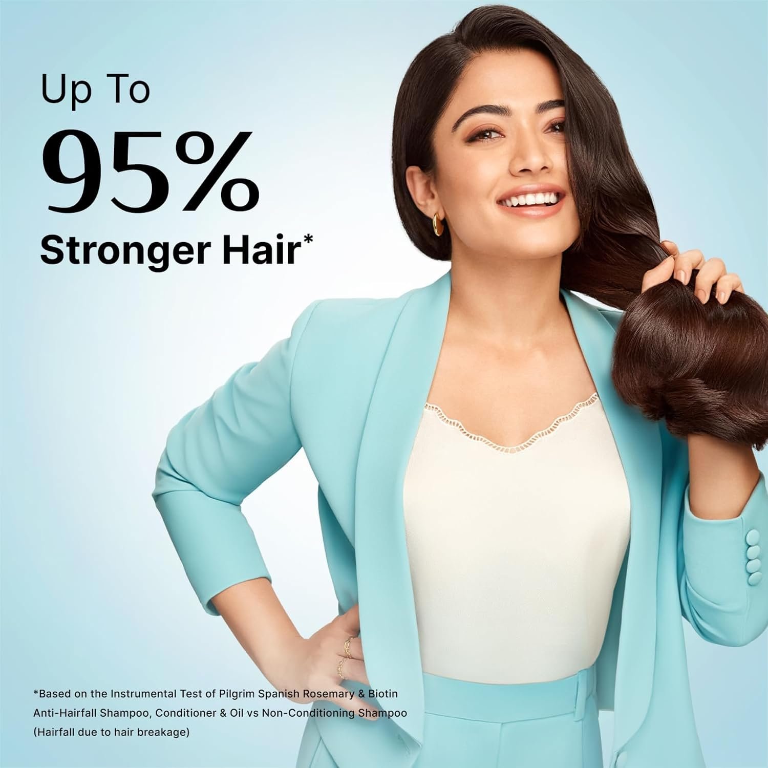 Pilgrim Spanish Rosemary & Biotin Anti Hairfall Conditioner for Reducing Hair Loss & Breakage | Upto 95% stronger hairs | Suitable for all hair types | For Men & Women 180ml thumbnail