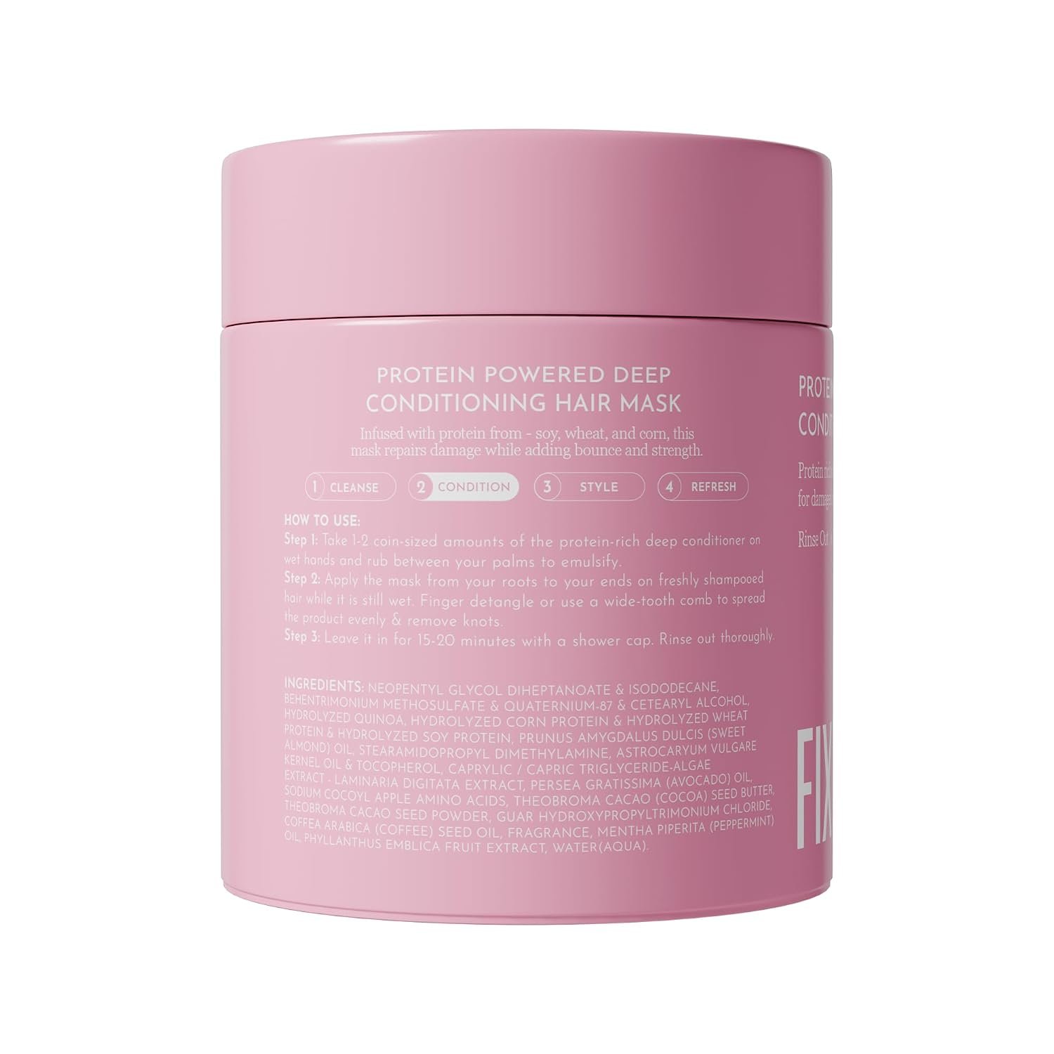 Fix My Curls Protein-Powered Deep Conditioning Hair Mask| Avocado Oil, Amla for Strengthening, Hydrating & Restoring Curls| Enhances Bounce, Adds Shine, & Boosts Elasticity| 100g thumbnail