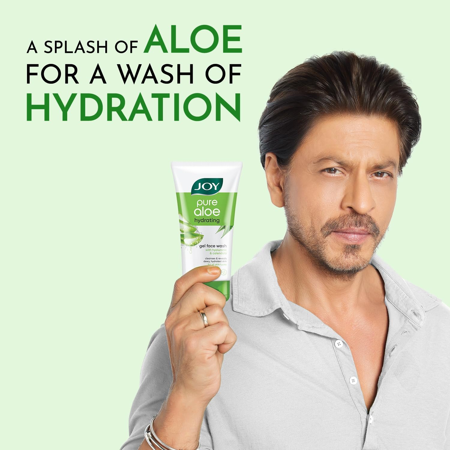 Joy Hydrating Aloe Vera Face Wash for Summers | Controls Excess Oil & Removes Dirt 150ml | Non Drying, Cooling Gel Face Wash thumbnail
