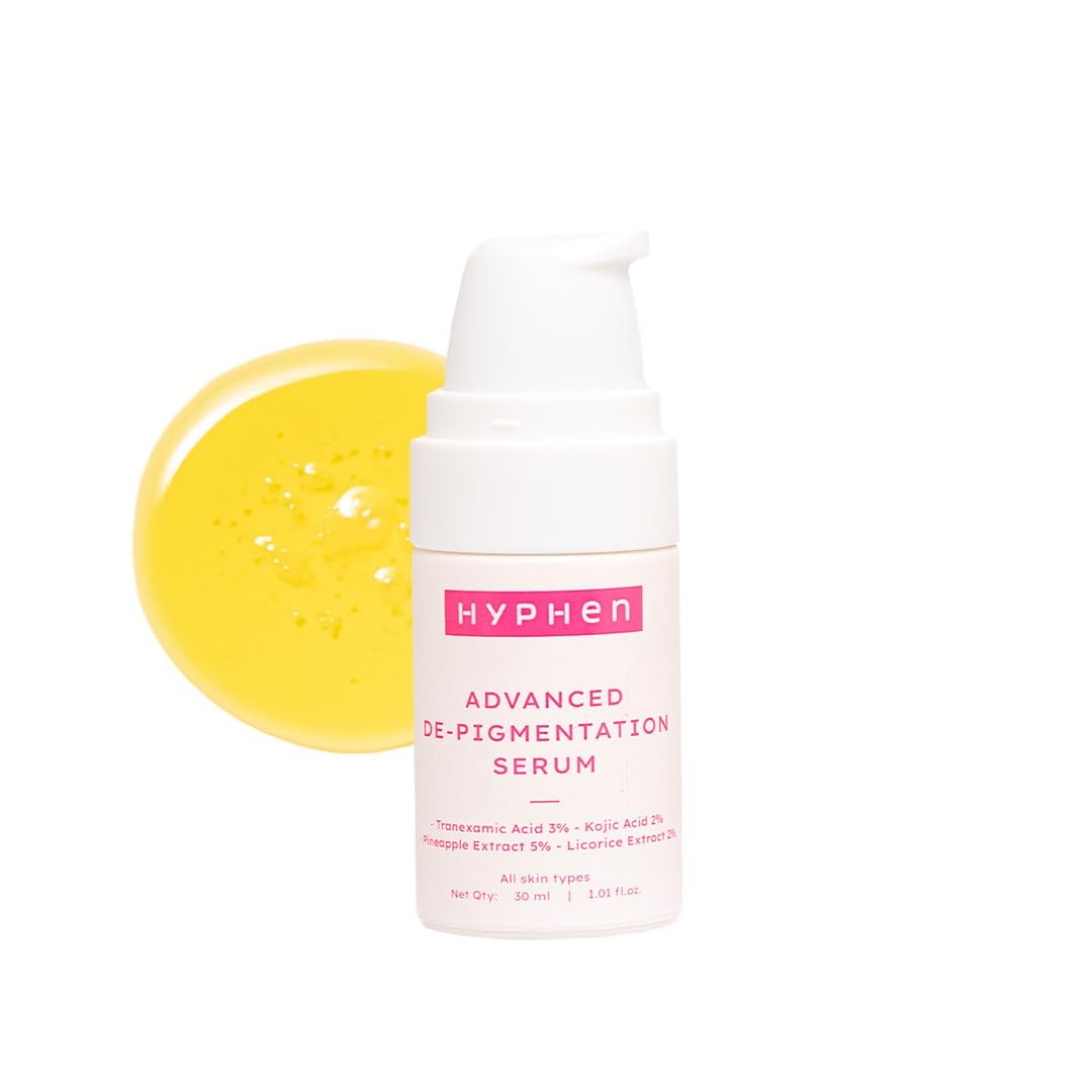 Hyphen Advanced De-Pigmentation Serum For Hyperpigmentation, Melasma, Dark Spots & Scars With 2% Kojic Acid | Visibly Brightens & Even Tones Skin | Serum For Women & Men - 30ml thumbnail