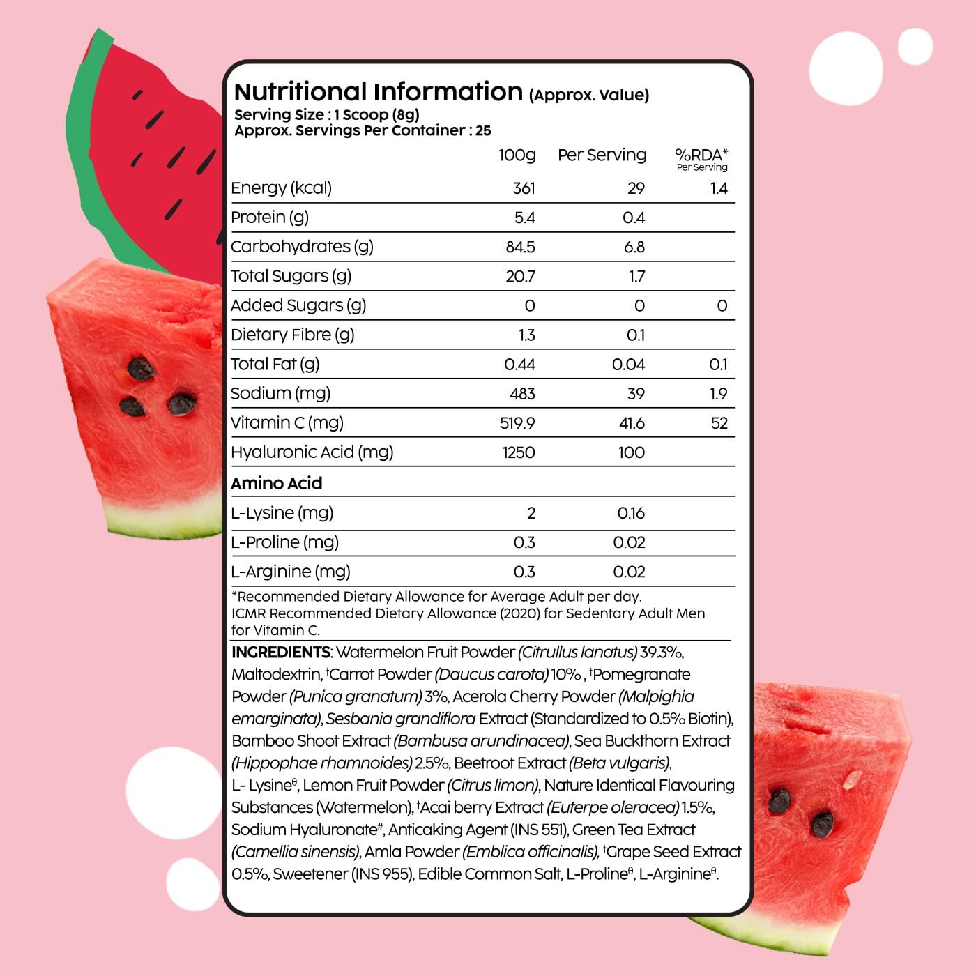 PLIX – THE PLANT FIX | Collagen Booster Powder to Support Healthy Skin | Supports Collagen Production, Antioxidants & Skin Health | Vitamin C, Hyaluronic Acid, Watermelon (200 g) thumbnail