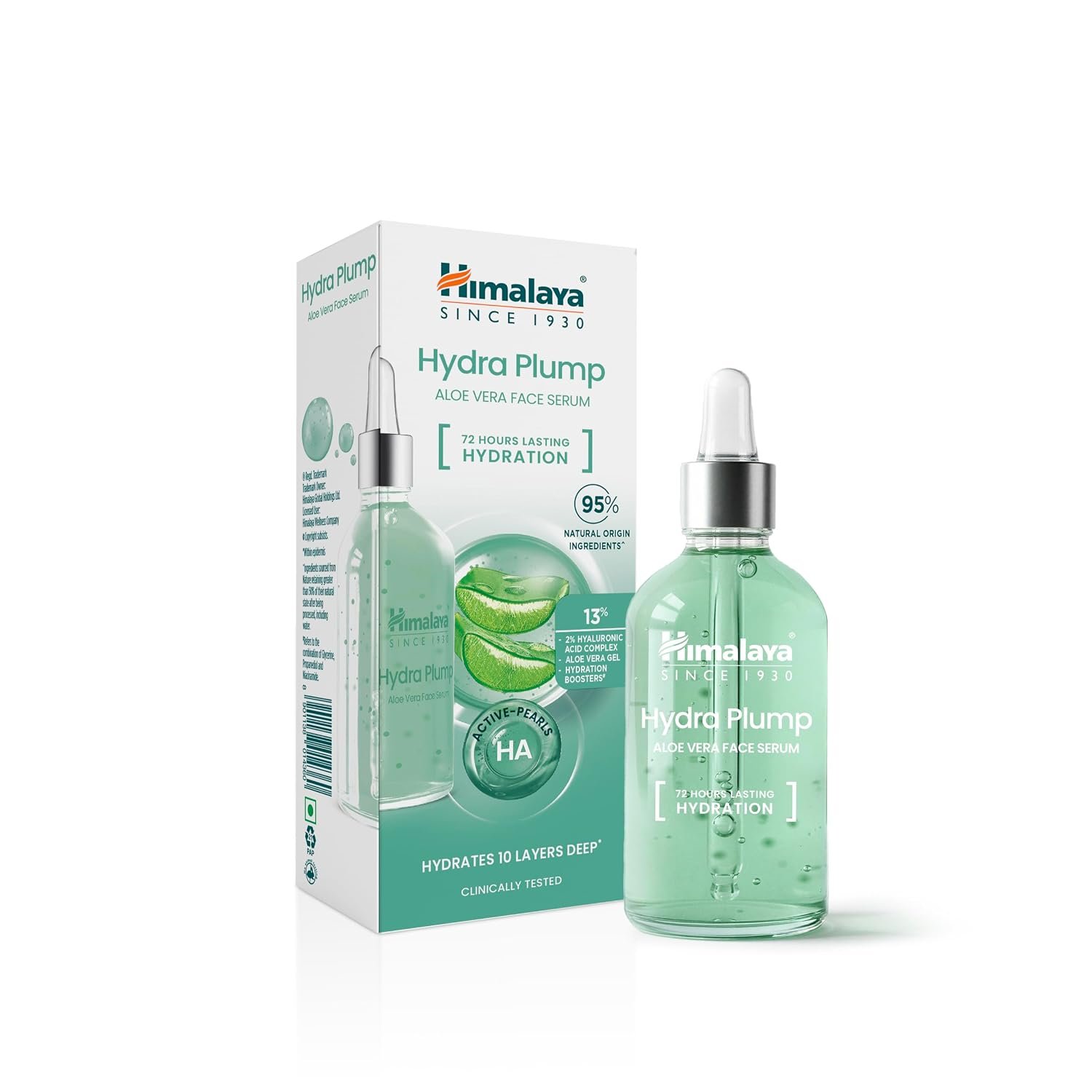Himalaya Hydra Plump Aloe Vera Face Serum 15 ml | with 2% Hyaluronic Acid & Aloe Vera |
