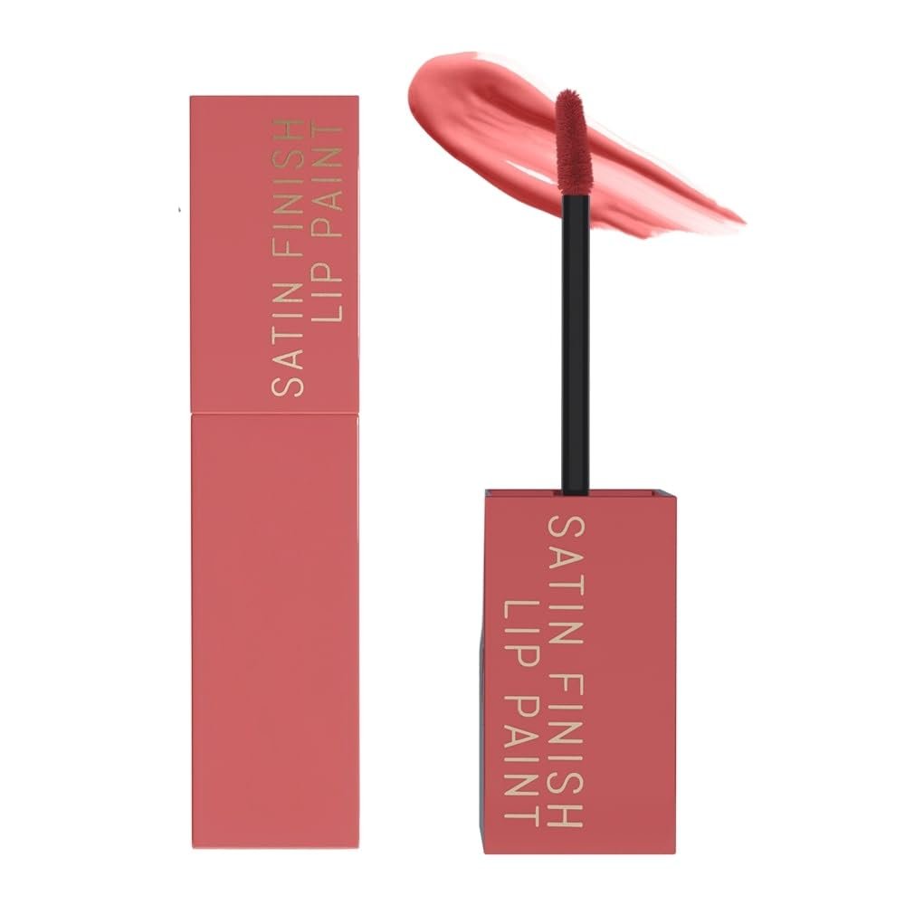 Daily Life Forever52 Satin Finish Lip Paint | Long-Lasting 16-Hour Wear | Moisturizing, Lightweight | Glossy, Smooth & Plump Lips (Rosewood Rush 08, Nude 4g) thumbnail