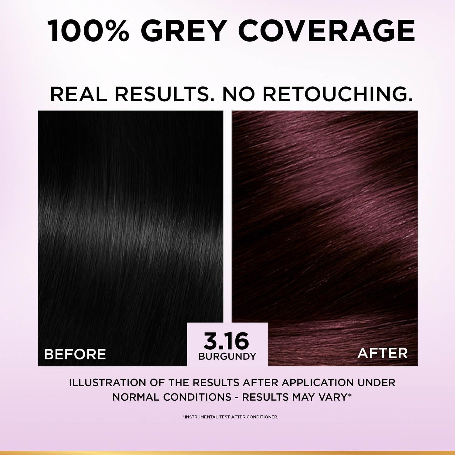 L'Oreal Paris Excellence Creme Hair Color, 3.16 Burgundy, 72ml+100g thumbnail