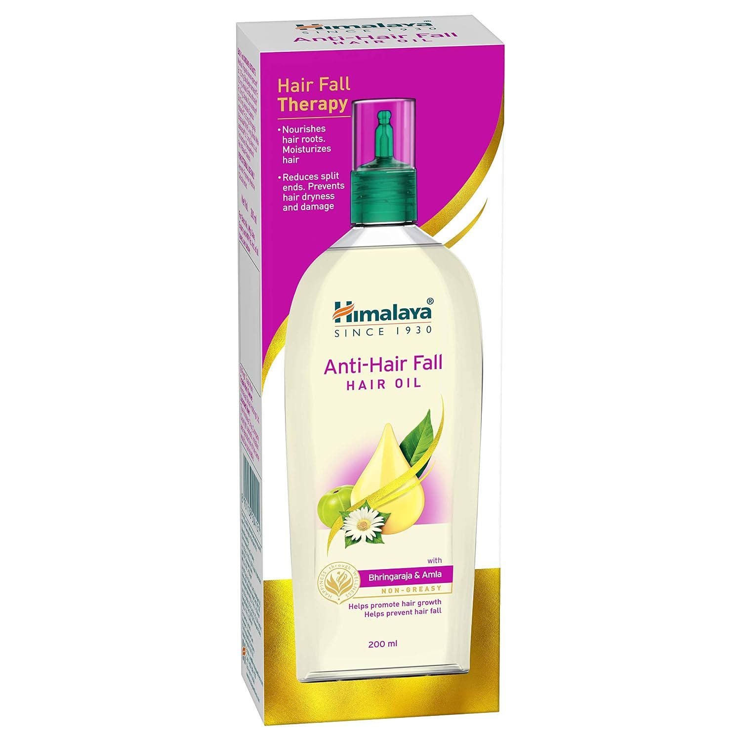 Himalaya Herbals Anti Hair Fall Hair Oil, Bhringaraja & Amla 200ml thumbnail