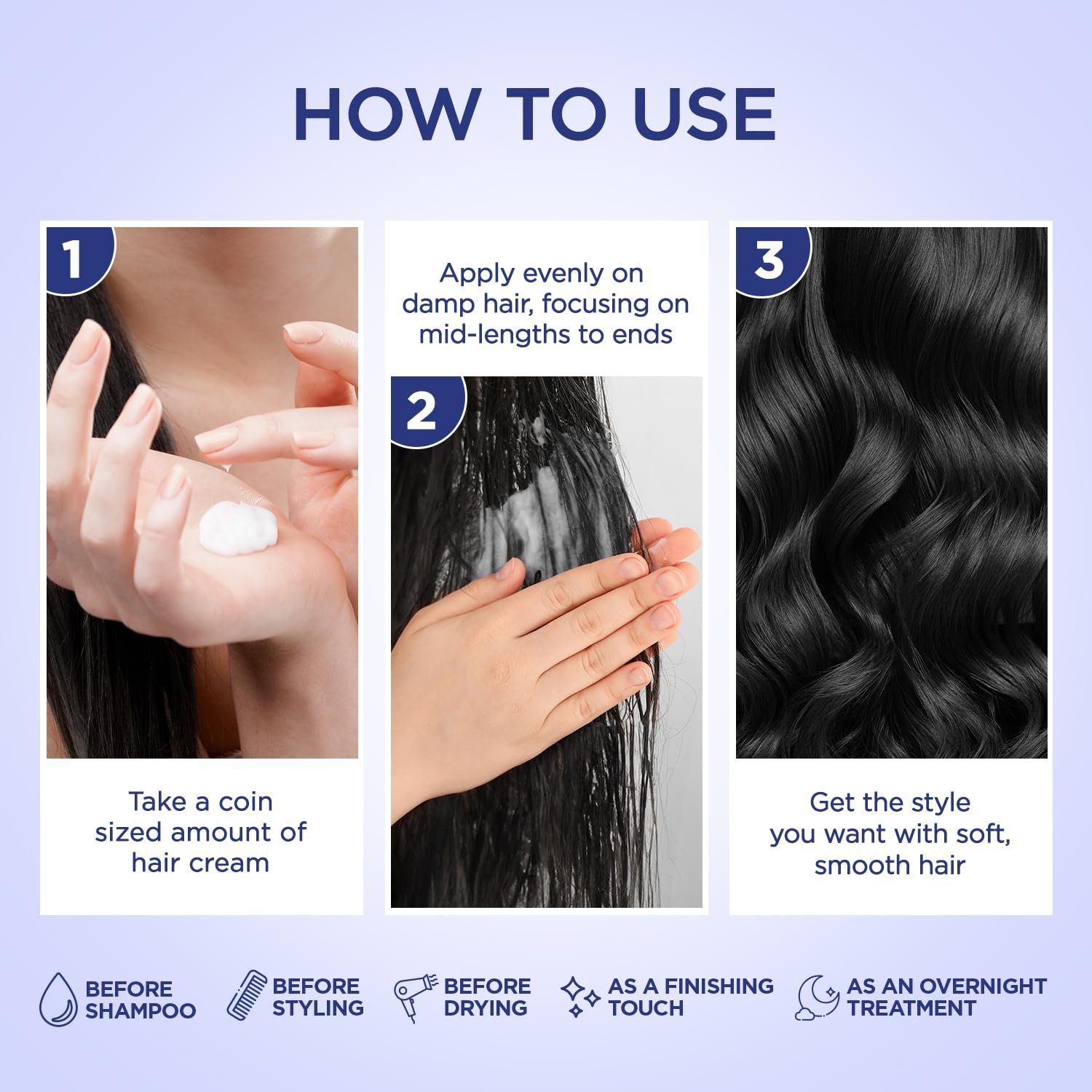 Parachute Advanced Coconut & Rosemary Hair Cream 210ml | Anti – HairFall | 10X Breakage Reduction | 2X Smoother, Softer | For Men & Women thumbnail