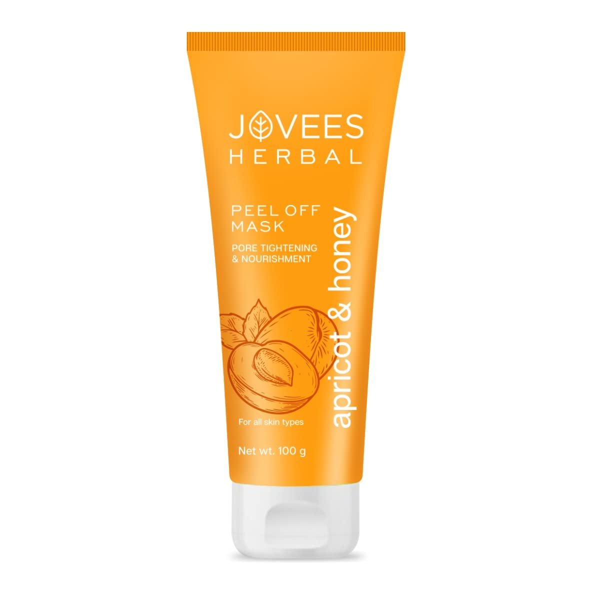 Jovees Herbal Apricot & Honey Peel Off Mask 100 GM | For Pore Tightening and Skin Nourishment | All Skin Types | Paraben & Alcohol Free thumbnail