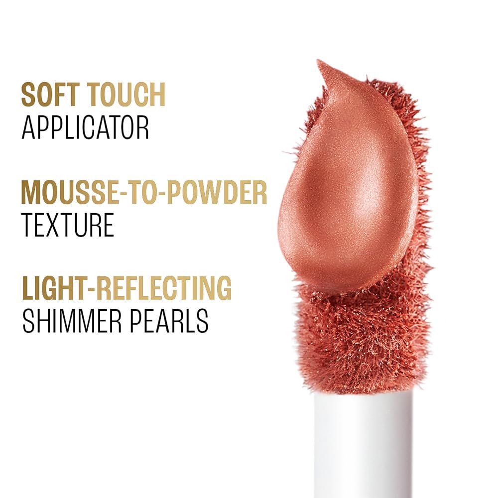 Lakme Be-jewel Satin Eye Tint |One-Step Liquid Eyeshadow | Air light Mousse Texture | Waterproof - 05 Moonstone 4.5ml thumbnail