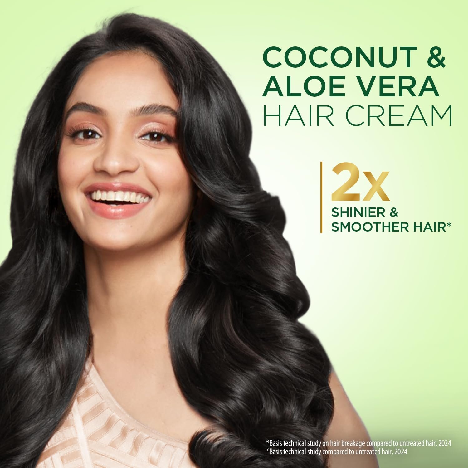 Parachute Advansed Coconut & Aloe Vera Hair Cream 210ml | Nourishes and Hydrates | 2X Shiner, Smoother, Softer | Leave-in Pre-Wash For Men & Women thumbnail
