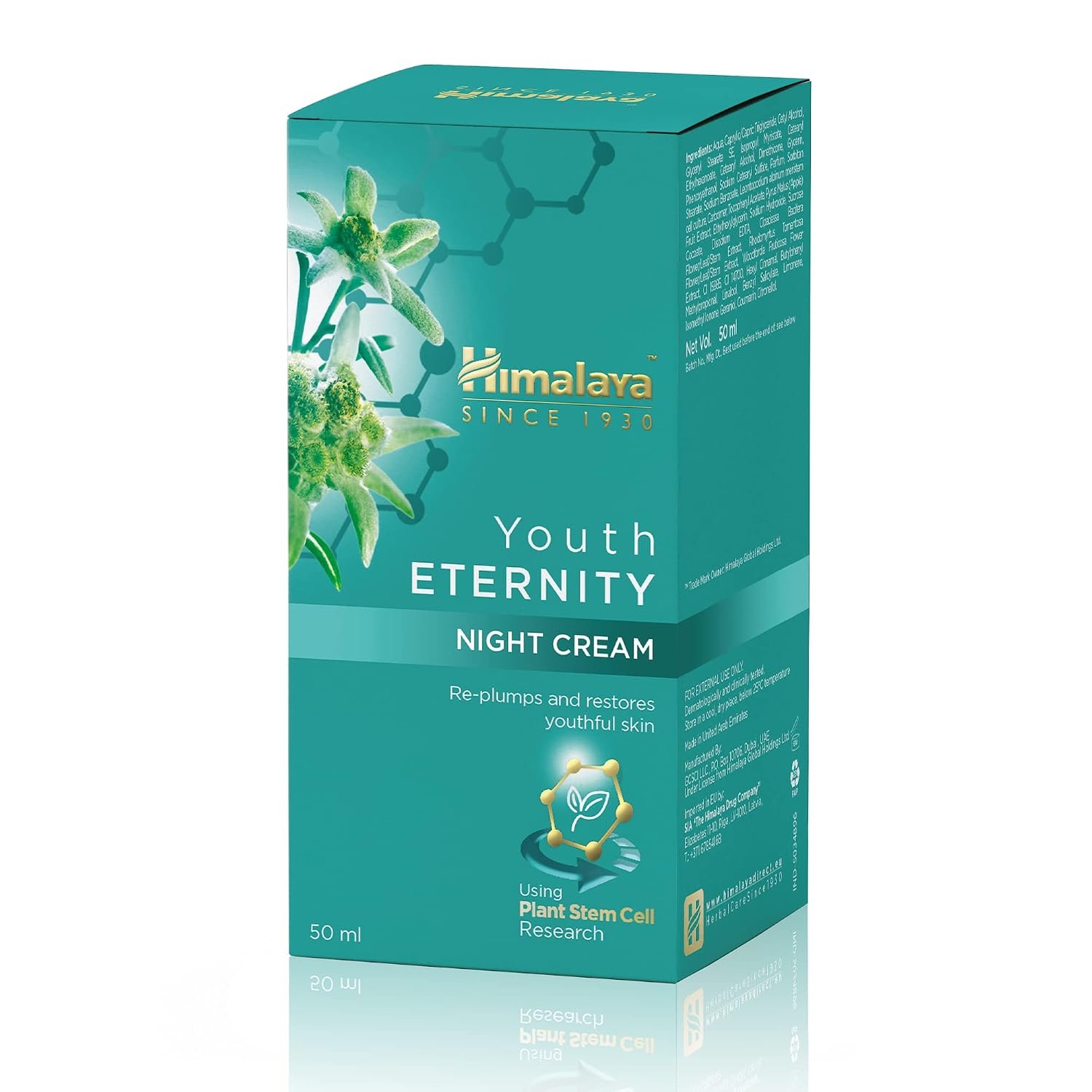 Himalaya Youth Eternity Night Cream – Anti-Ageing Night Moisturizer for Firm, Smooth & Youthful-Looking Skin, 50ml