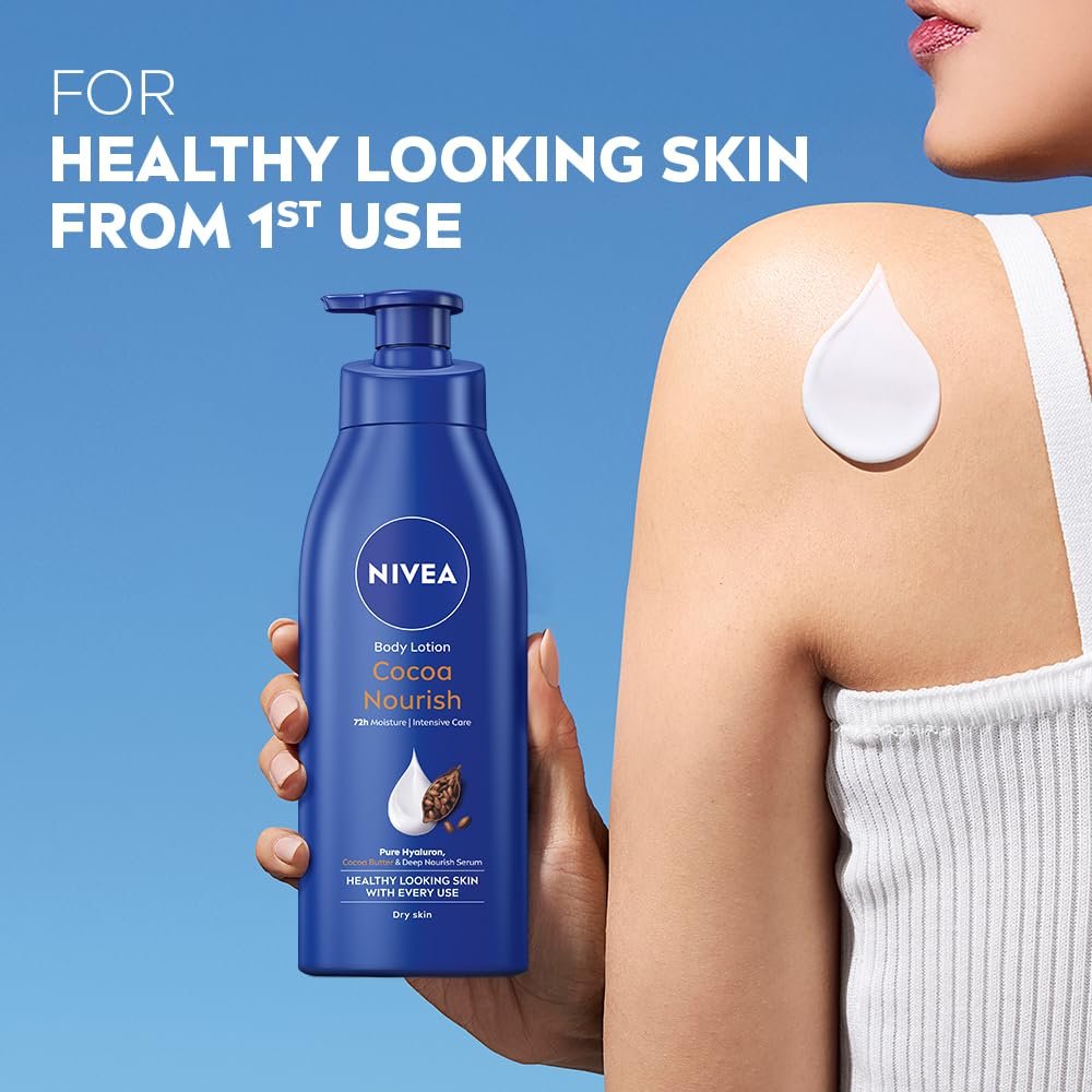 NIVEA Cocoa Nourish Body Lotion with Deep Moisture Serum 400ml thumbnail