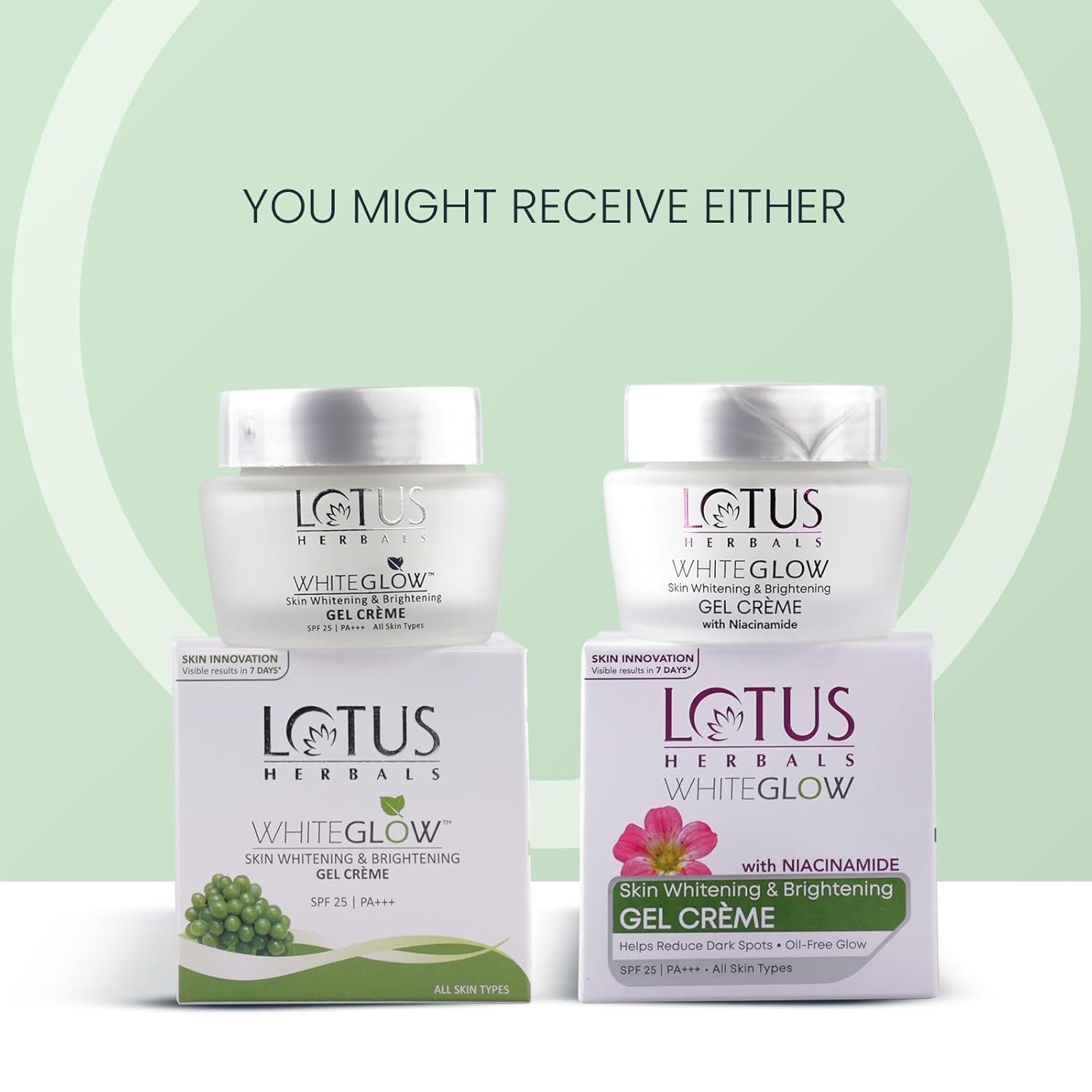 Lotus Herbals WhiteGlow Skin Whitening And Brightening Gel Cream 40g thumbnail